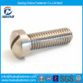 DIN85 ISO1580 stainless steel slotted pan head machine screw